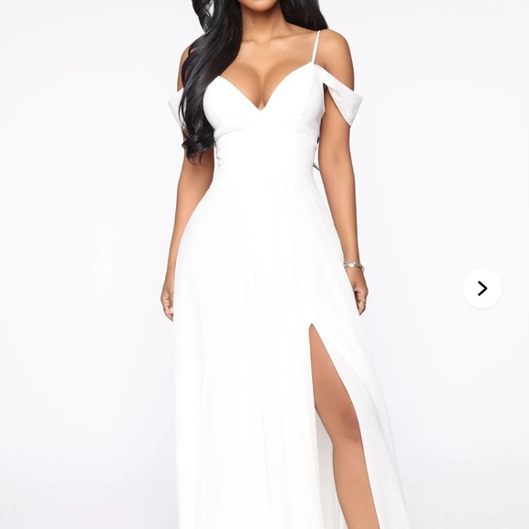 Fashion Nova White Maxi Dress - Picture 1 of 10